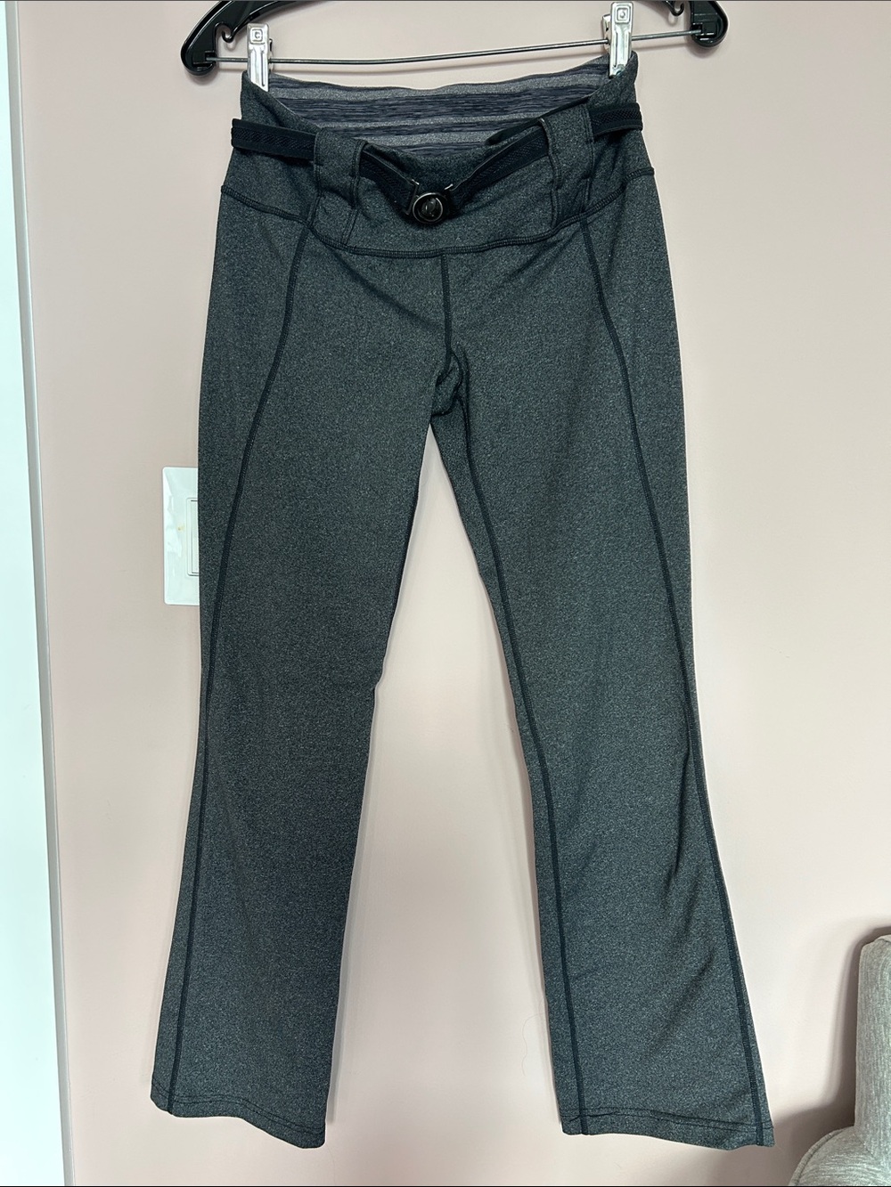 Lululemon  athletica Dark Gray Track Pants with Belt Detail size XS